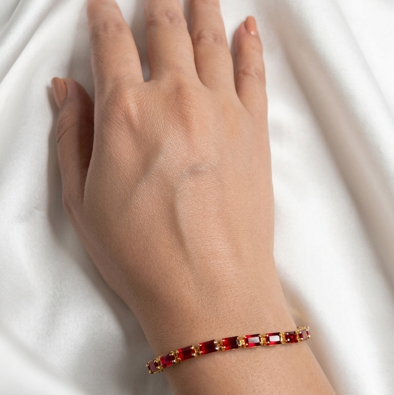 Tennis Bracelet Red