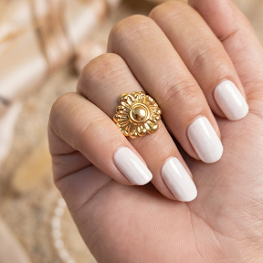 Floral Anti Tarnish Ring