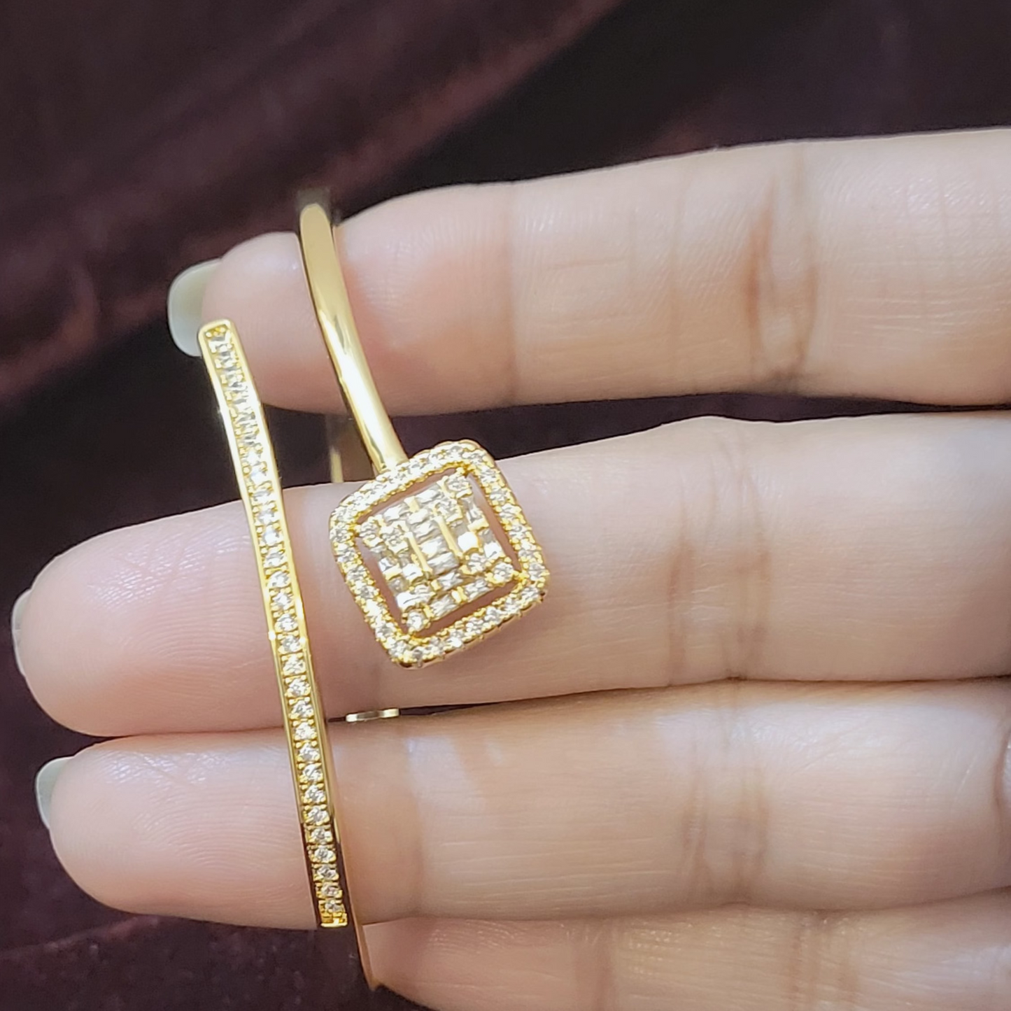 Open Ended Square Premium Bracelet