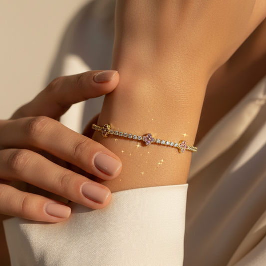 Golden Tennis bracelet