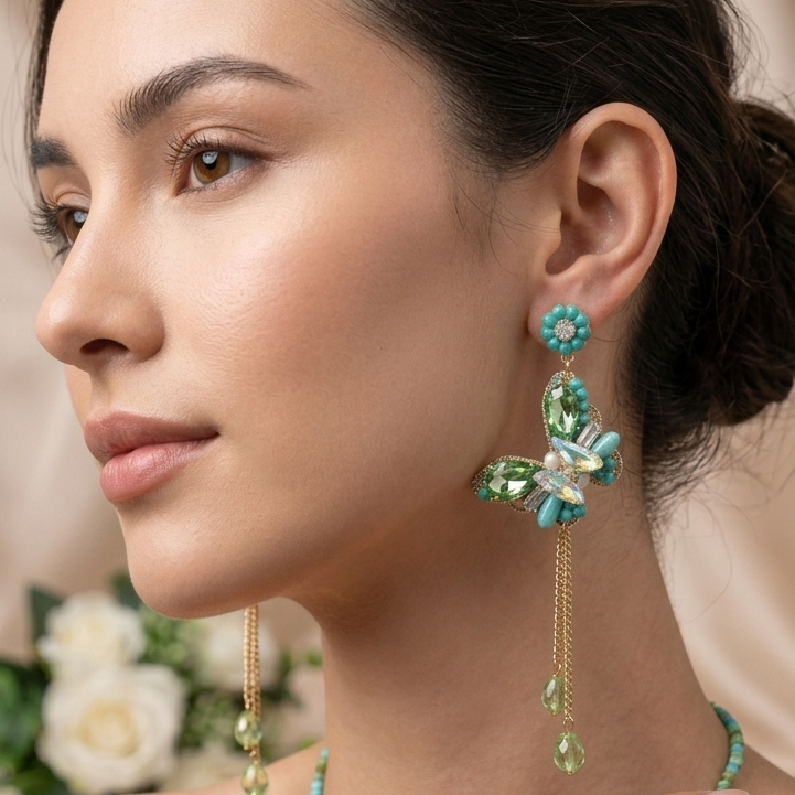 Butterfly Drop Earring(Turkish)