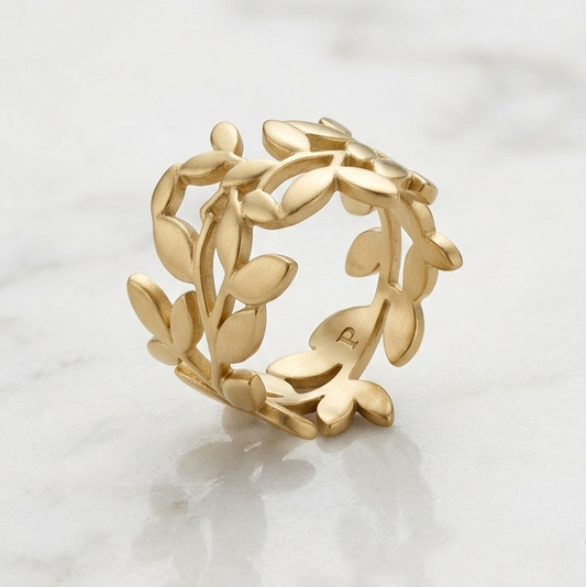 Leafy Wine Ring