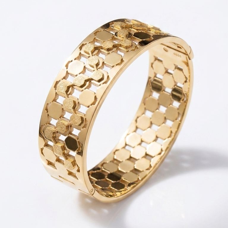 Honeycomb Broad Bracelet