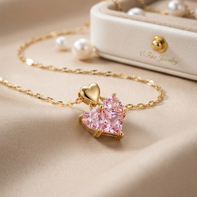 Pink Heart Pendent
