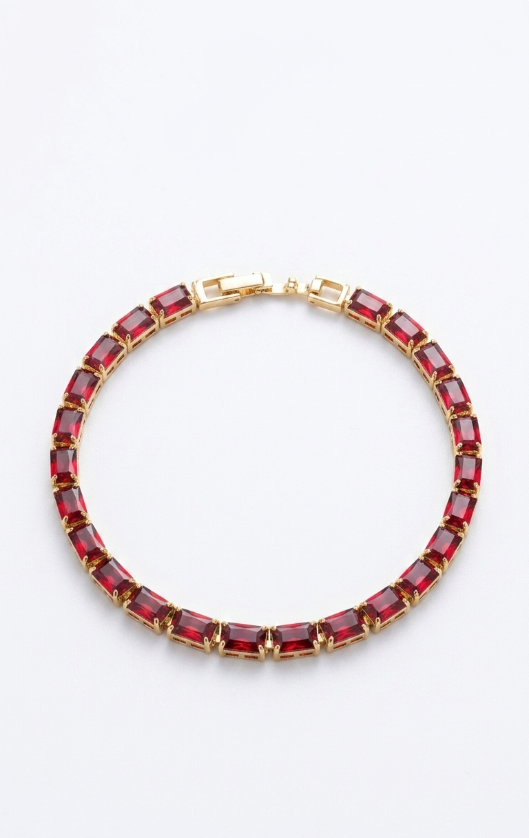 Tennis Bracelet Red