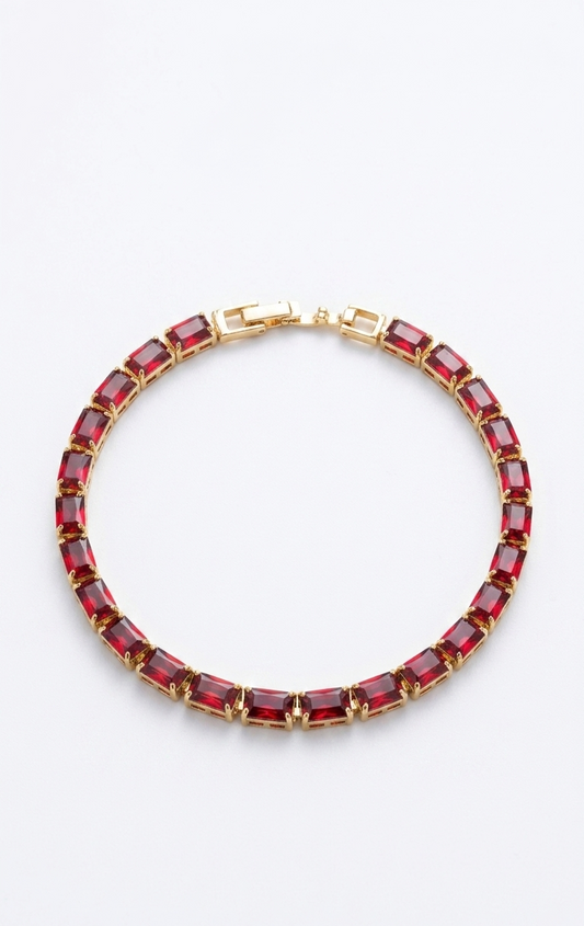 Tennis Bracelet Red