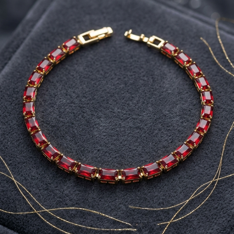 Tennis Bracelet Red