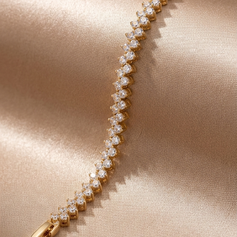 Zigzag Tennis Bracelet