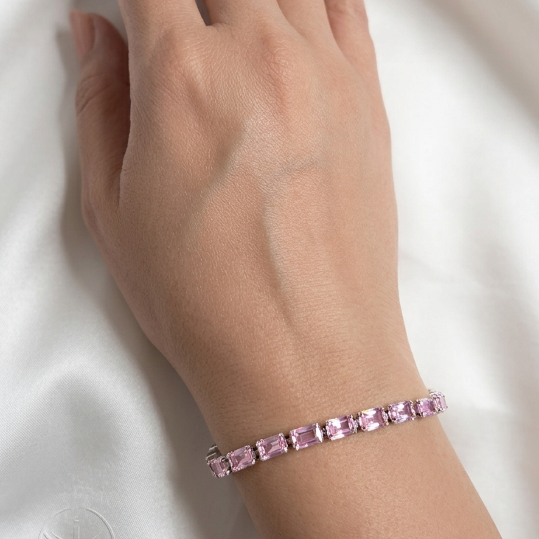 Tennis Bracelet Pink