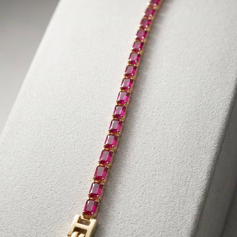 Tennis Bracelet Red