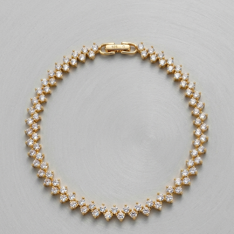 Zigzag Tennis Bracelet