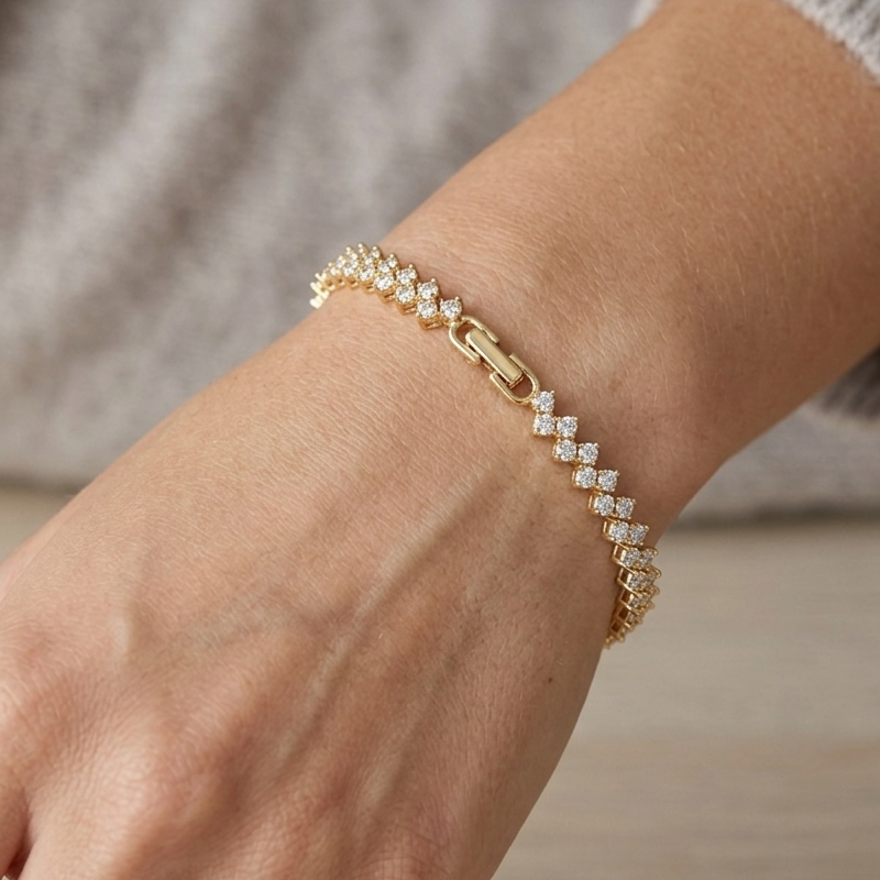 Zigzag Tennis Bracelet