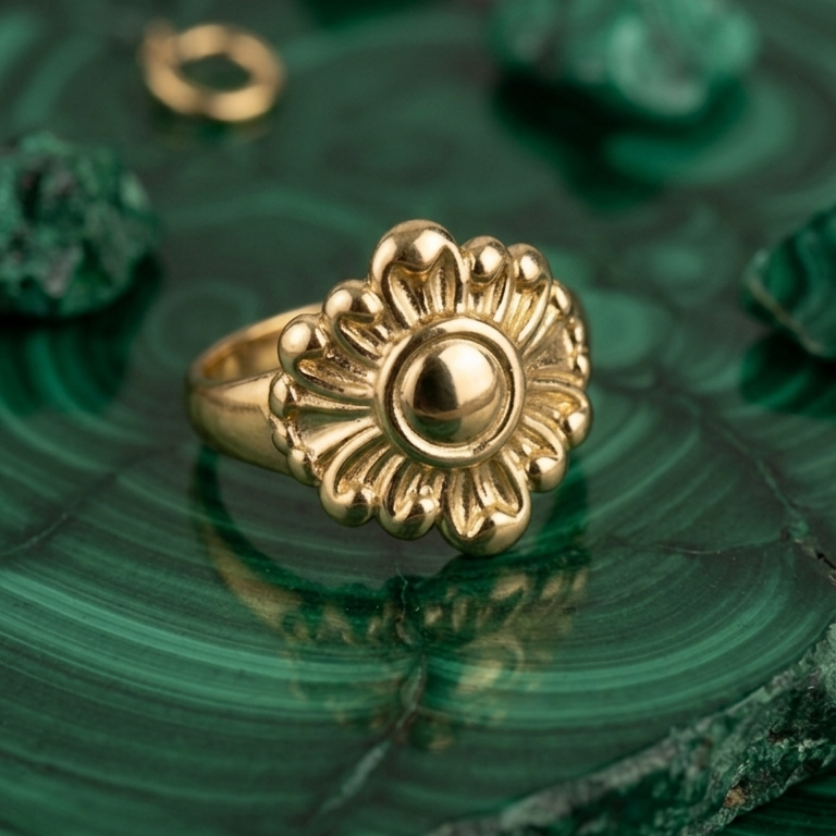 Floral Anti Tarnish Ring