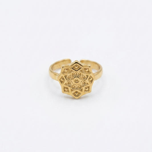 Gold Mandala Ring