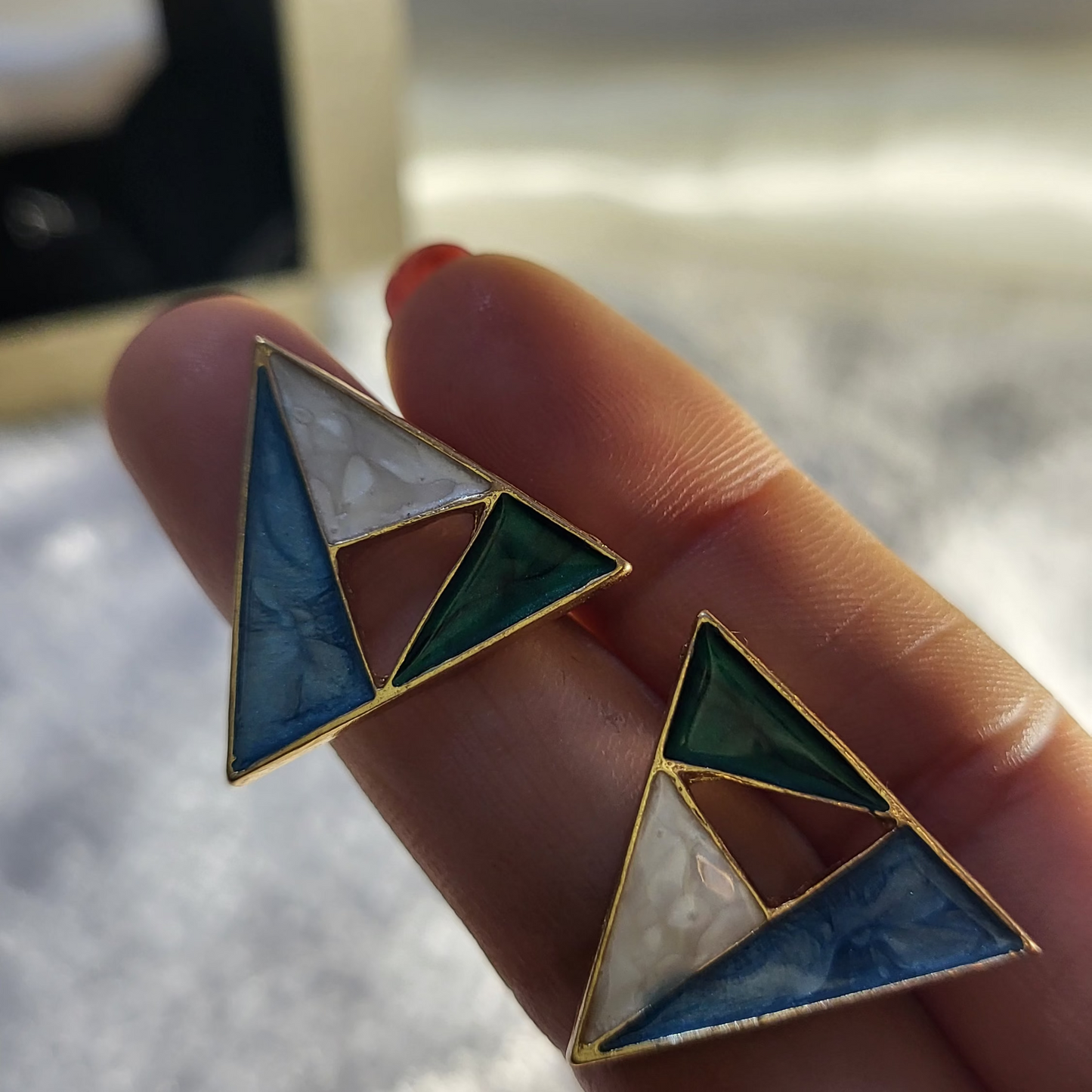 Enamel earring002