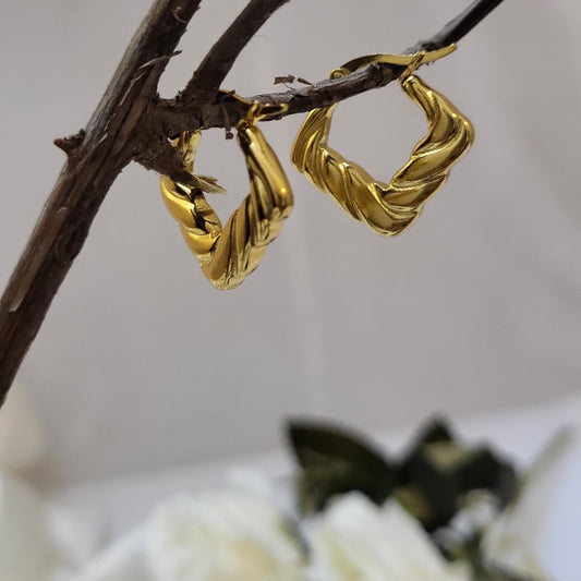 Square Hoops Earing