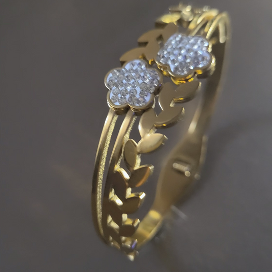 Floral & Leaf Pattern Bracelet