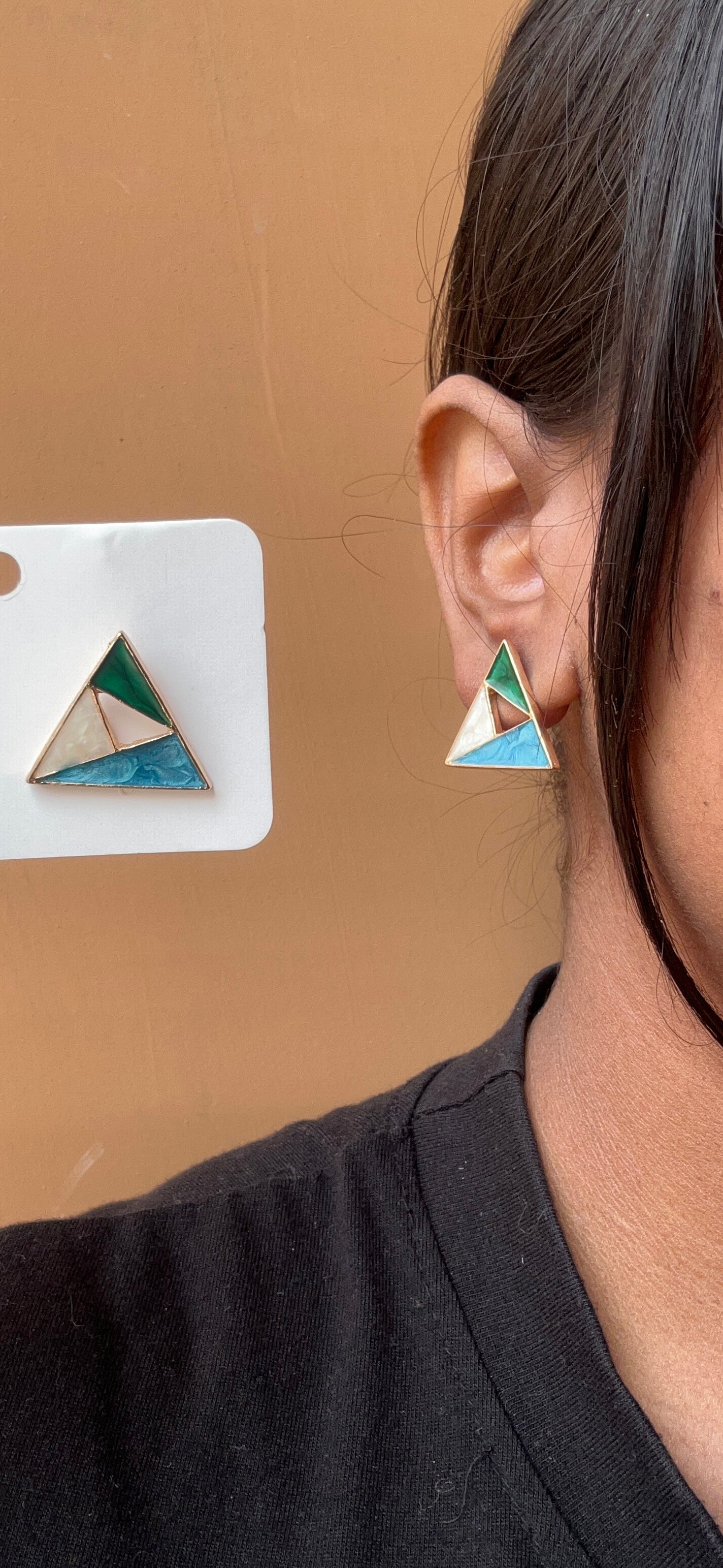 Enamel earring002