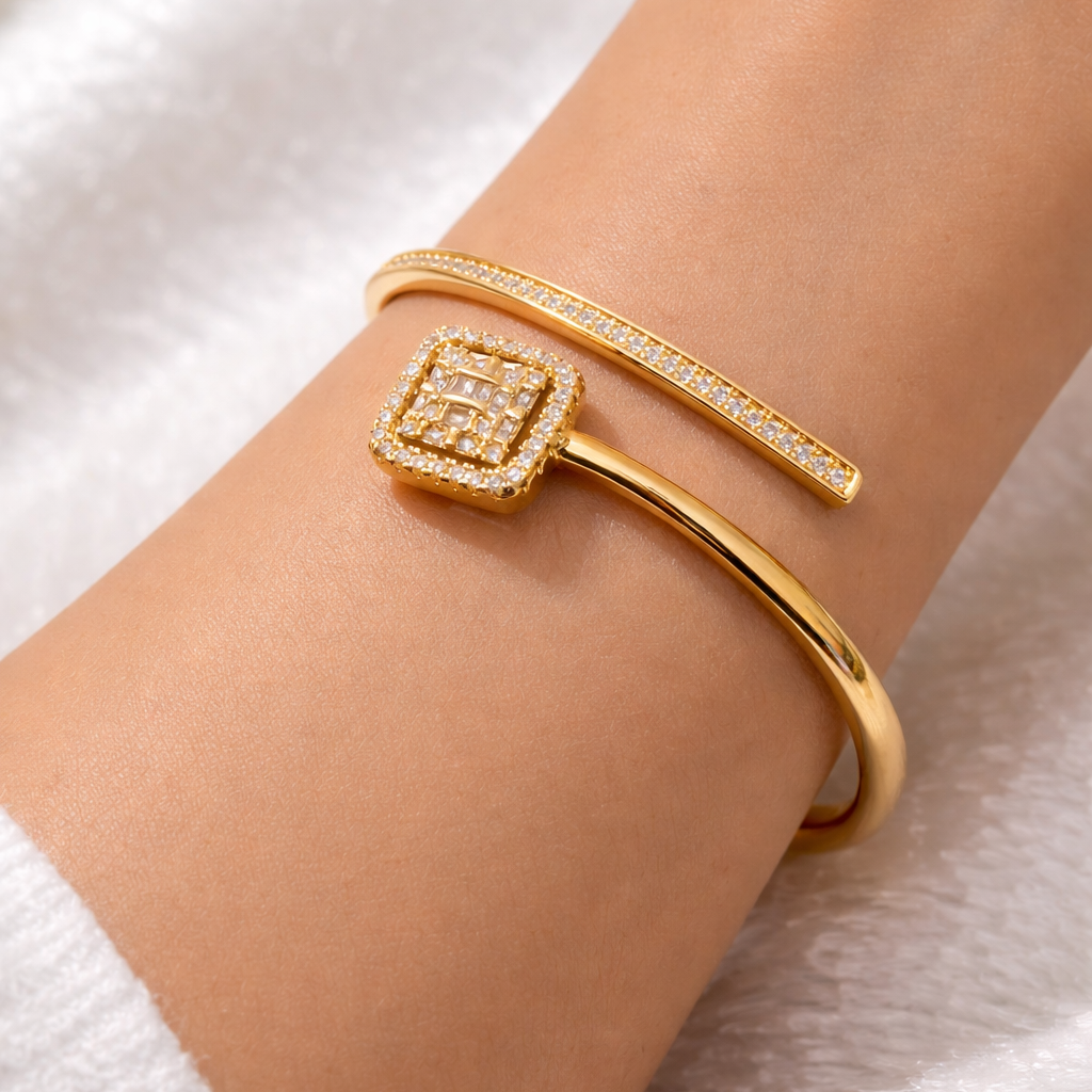 Open Ended Square Premium Bracelet