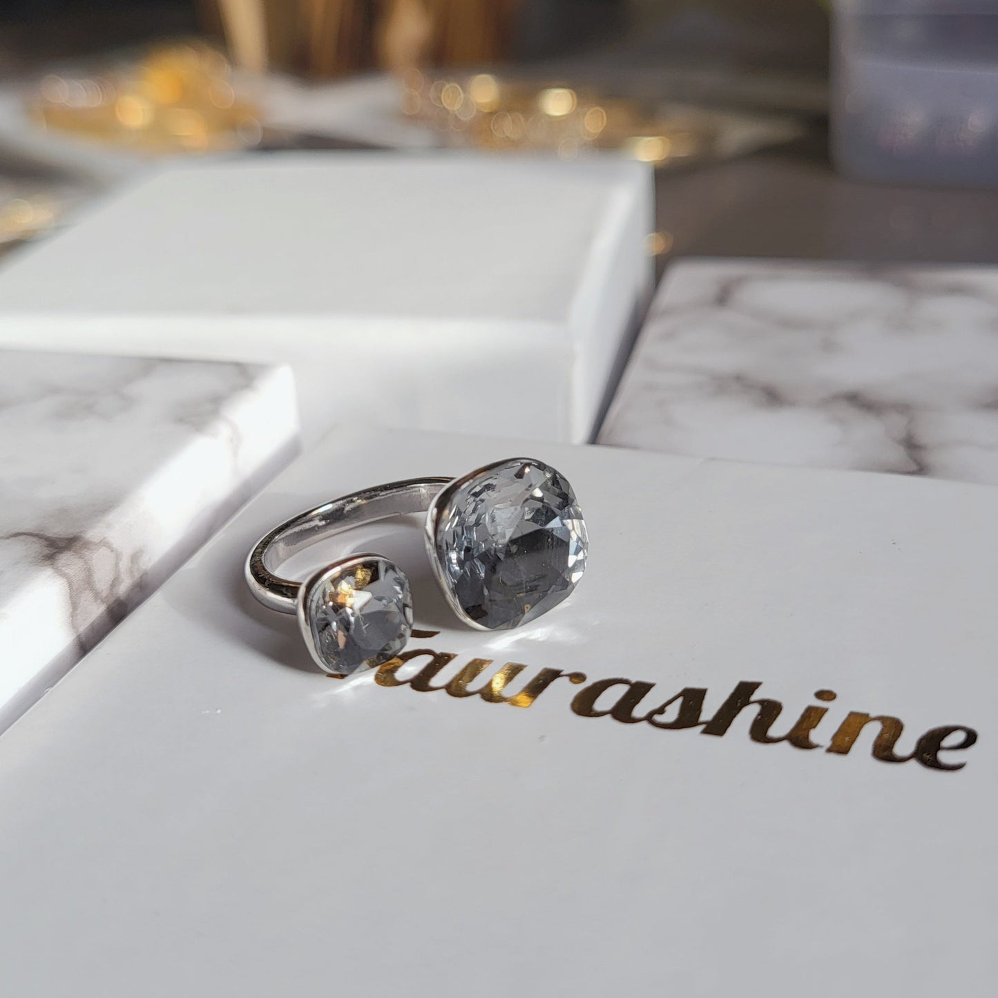 Double stone Ring